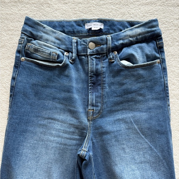 Good American Women’s Good Legs Light Wash High Rise Stretch Jeans Size 6-12 - Picture 2 of 11